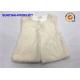 Sleeveless Baby Girl Winter Coats 100% Polyester Chenille With Chiffon Bow