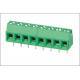 UL PA66 Pluggable PCB Terminal Connectors 3.96mm Pitch Angle Pin ISO14001