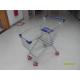100L Portable Anti Theft Supermarket Shopping Carts For Small Market