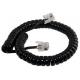 10 Ft RJ11 4P4C Plug Telephone Extension Cord Lead Phone Coiled Cable
