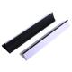                    Custom Plastic Triangle Strip Black PVC Wall Skirting Guard Corner ABS Sliding Profile             