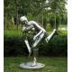 Gray Iron Rodin Portrait Sculpture , 304 Stainless Steel Sculpture Human Figure