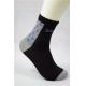 Anti Slip Skid Proof Socks For Adults , Black Household Fiber Anti Skid Socks