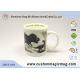 Custom Temperature Sensitive Color Changing Ceramic Mugs 11oz OF Magnesia Porcelain