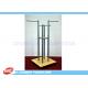 Grocery Four-Way Metal Wooden Display Stands For Garment Presenting