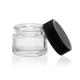 5ml Black Lid Glass Concentrate Container Screw Top 5ml Glass Jar Black Cap