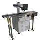 Date Time Laser Part Marking Machine With Convery Belt , Metal Marking Equipment