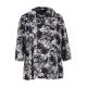 Autumn Fashion Ladies Blouse Turtle Neck Blouse Floral Print With Mid Sleeve