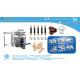 Furniture hardware fittings counting packing machine with three hoppers and manual feeding belt