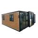 Double Wing Folding Room Container House with Red Steel Door and Modern Design Styl