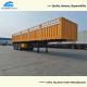 3 Axle Side Wall Good Fences Trailer Container Trailer For Transport Company