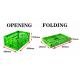 48 liter Storage Crate Tote Plastic Stackable Transport Boxes Collapsible Vegetable Crates