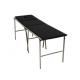 Commercial Foldable Patient Examination Couch Black Hospital Examination Bed