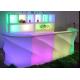 Night Club LED Furniture Light Up Bar Counter With Lithium Ion Battery