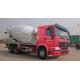 Concrete Mixer Pump Truck , Mixer Concrete Truck With L2000 Cabin 6 By 4 Drive