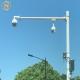 Polygonal Telescopic CCTV Camera Pole  11m Security Camera Mast