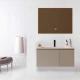 SONSILL Wood Bathroom Vanity Floating Vanity Cabinet Nano Rock