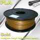 1.75mm /  3.0mm Gold PLA 3d Printer Filament 100% biodegradable