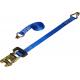 Blue Ratchet Tie Down With Swan Hooks