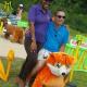 Hansel plush animal design electric kids entertainment plush animal rides