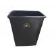 Lids Style Permanent ESD Trash Cans / Waste Basket Color Black w/ESD Symbol