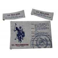 Washable Clothing Woven Labels printing on soft cotton tape Shrink-proof