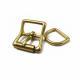 25mm High Quality Solid Brass Adjustable Slide Roller Buckle With D ring Sets For Pet Collar