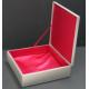 Luxurious Cardboard Gift Box Packaging With Red Color Satin Inlay