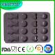 Silicone Chocolate Mold Non-stick Food Grade Fondant Mold with 4 Different Shapes