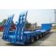 transport 60 ton low bed semi trailer with 4 axle low bed trailer for sale