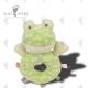 Child Friendly Educational Soft Toys Baby Comforter Frog Rattle Toy 15 X 9cm