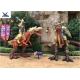 Outdoor Amusement Equipment Decoration Life Size Fiberglass Dinosaur Statues