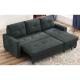 Customized Best seller sleeper sofa 3 seaters sofa set with pull out bed and chaise with storage function for Apartment