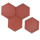 Hexagon Rubber EPDM/SBR Pavers Red Color Rubber Brick For Equestrian And Racecourse Area