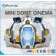 Round Mini Dome Game VR Simulator 9D Cinema For 1 Adults High Performance