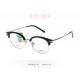 Fashionable Unisex Parim Eyeglasses Frames Light Half Frame Round Eye