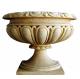 Custom Color Cast Iron Flower Pots Urn Planter For Landscape / Theme Park