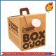 Beverage Packaging Coffee Corrugated Cardboard Paper Food Box with Handle