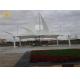 White Tensile Canopy Structures Landscape Tensile Membrane Fabric Structure