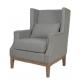 American style Linen fabric upholstery solid wood classic culb chair/single sofa/living room single sofa