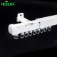 1mm Heavy Duty Metal Telescopic Curtain Track Stretchable With Electrophoresis