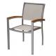 Aluminum stackable garden chair waterproof pool side chair outdoor aluminum fabric chair---YS5612