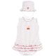 Boutique Baby clothes summer cute bodysuit ruffle bottom love printing and cherry embroidery baby girl romper