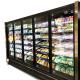 5 Door Upright Glass Door Cooler Merchandiser Self Contained For Meat  Produce Dairy Vegetable Fruits