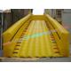 Customized 0.55MM PVC tarpaulin zorb slide for grass ball use, commercial