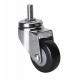 2.5mm Chrome Plated 70kg Threaded Swivel PU Caster 37325-67 for Heavy-Duty Industrial