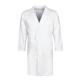 180 GSM Doctor Unisex White Plain Woven Long Sleeve Coat Antmicrobial Wrinkle-free