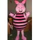  handmade popular plush piglet character adult mascot costume of full body