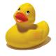 Hot Selling Promotional Mini Floating Vinyl Rubber bath yellow Duck with squeaky function