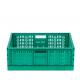 Stackable Vented Plastic Folding Crate for Vegetable Storage Foldable and Practical